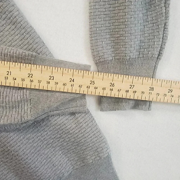 Gianni Feraud Limited Edition Mens Gray Textured Knit Crewneck Sweater M - Picture 6 of 12